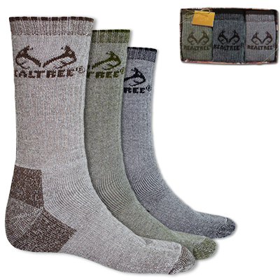 TEAM REALTREE WOOL BLEND MIDWEIGHT SOCK 3-PACK TEAM REALTREE WOOL BLEND MIDWEIGHT SOCK 3-PACK
