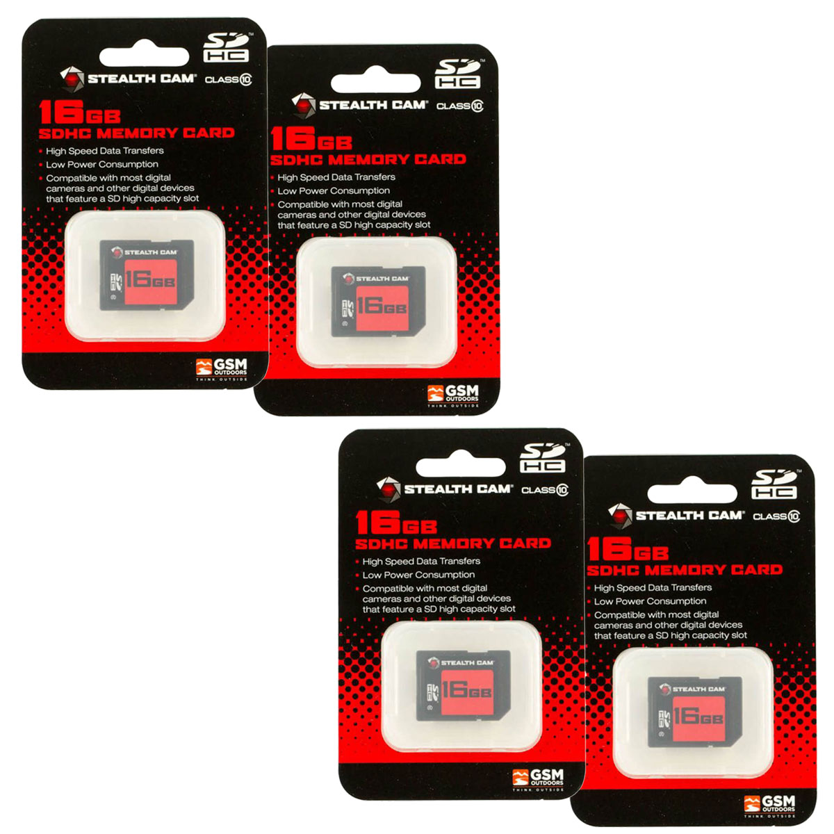 STEALTH CAM 16GB SD CARD 4 PACK main photo.