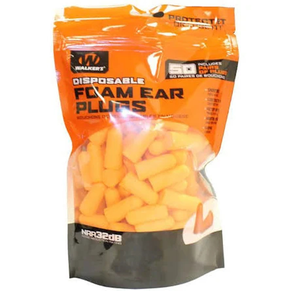 WALKERS GAME EAR FOAM EAR PLUGS 50 PAIR BAG main photo.