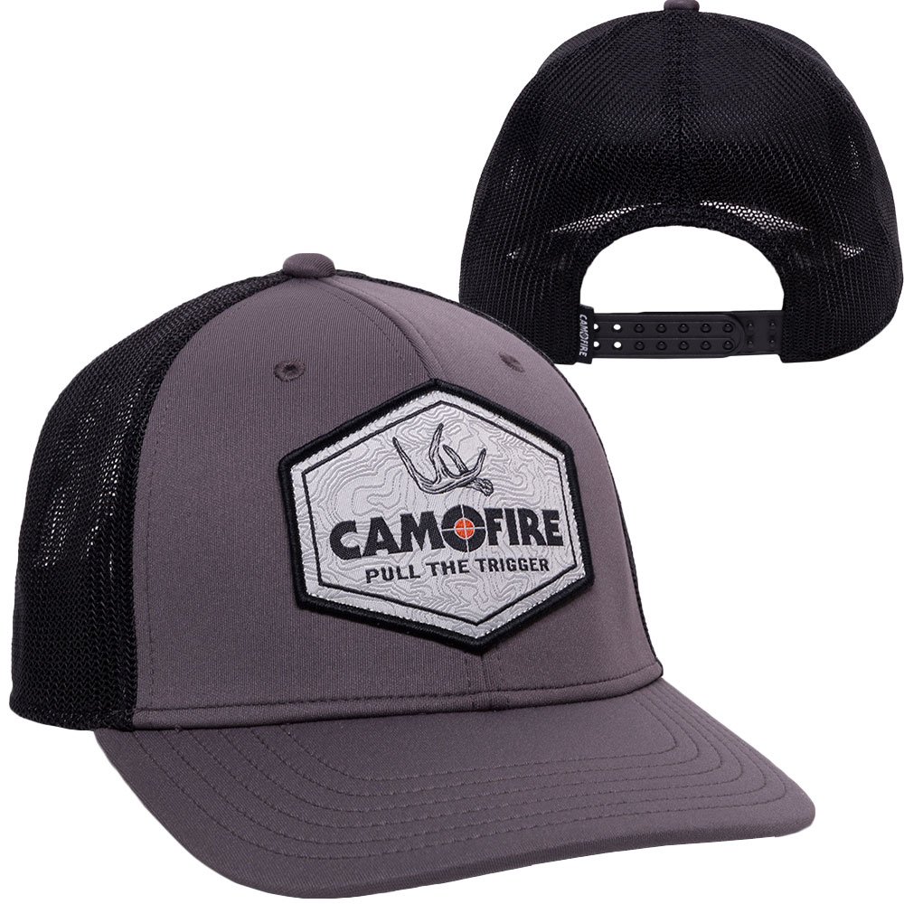 CAMOFIRE SPRINGER HEX PATCH PERFORMANCE HAT main photo.