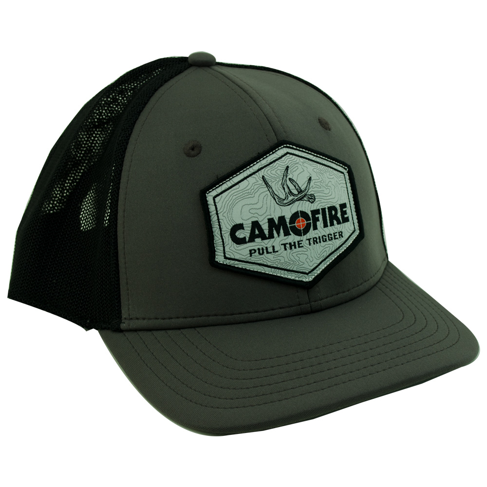 CAMOFIRE SPRINGER HEX PATCH PERFORMANCE HAT main photo.