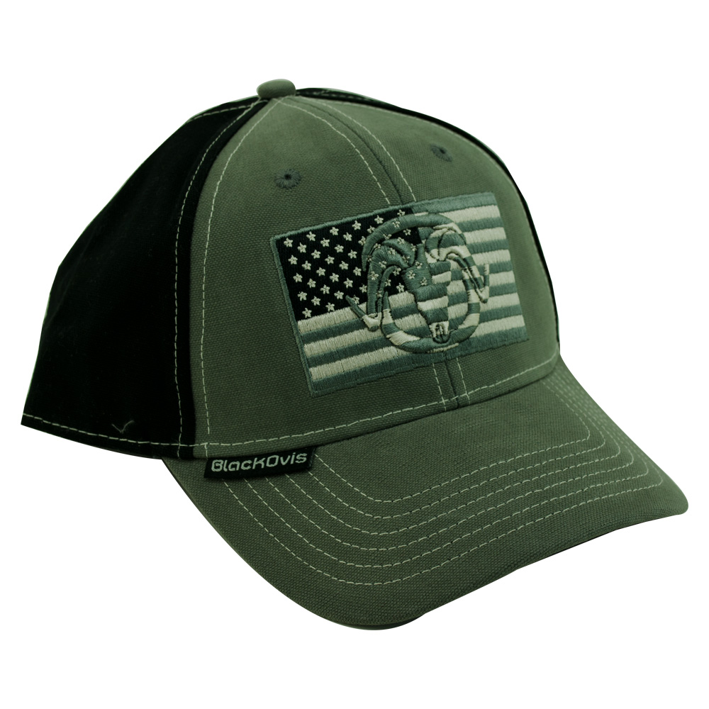 BLACKOVIS AMERICAN FLAG LOGO HAT main photo.