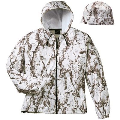 Natural Gear Full Zip Snow Camo Jacket & Beanie Combo