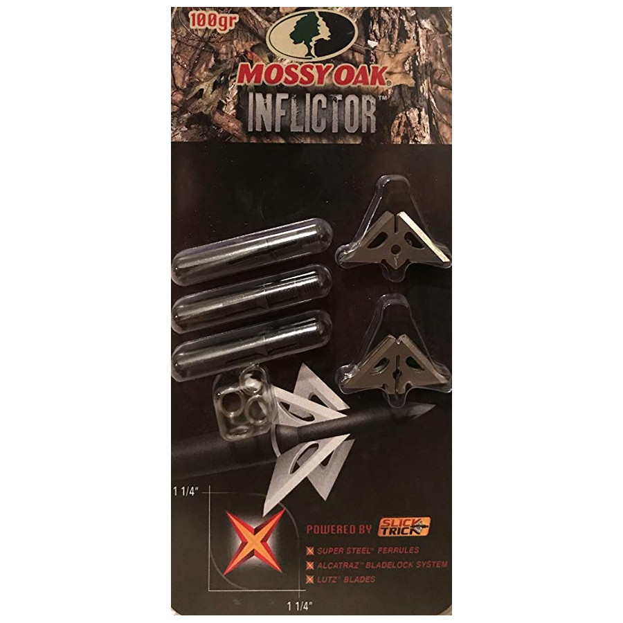 SLICK TRICK MOSSY OAK INFLICTOR BROADHEADS 3 PACK main photo.