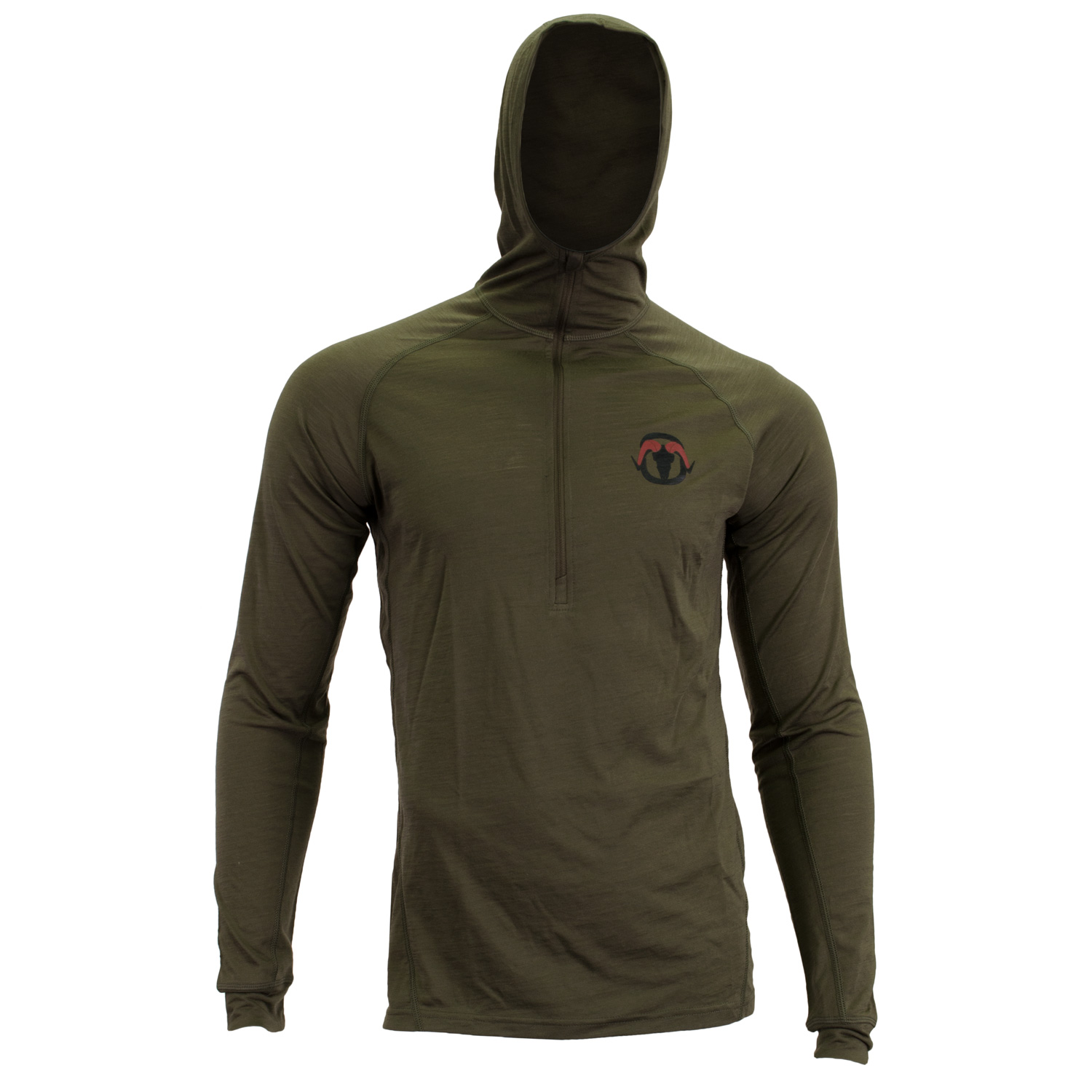 BLACKOVIS NWT 150G LIGHTWEIGHT MERINO BLEND 1/4 ZIP HOODIE main photo.