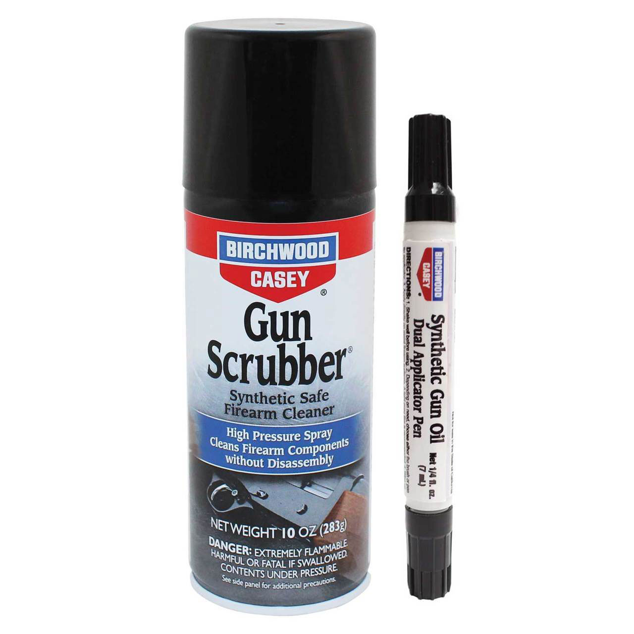 BIRCHWOOD CASEY GUN SCRUBBER AND APPLICATOR PEN COMBO PACK main photo.