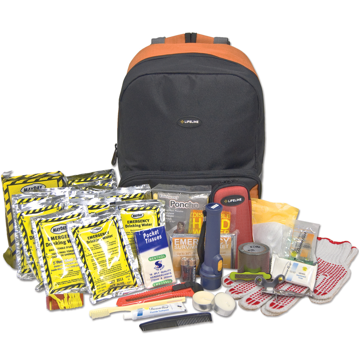 LIFELINE ESSENTIAL EMERGENCY 1 PERSON 72 HOUR DISASTER KIT main photo.