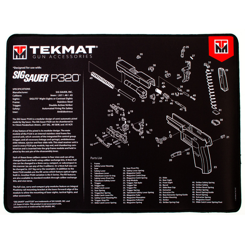 TEKMAT ULTRA 20 PREMIUM 15X20 HANDGUN CLEANING MAT main photo.