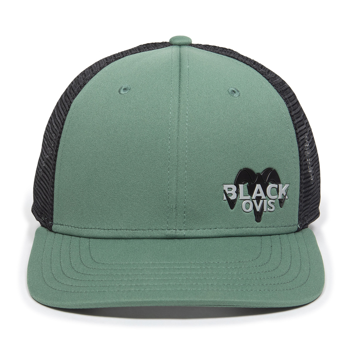 BLACKOVIS SILICONE LOGO TRUCKER HAT main photo.