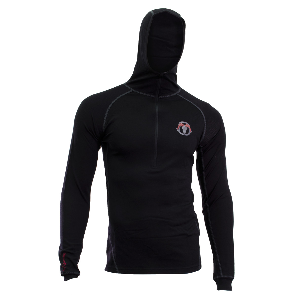 BLACKOVIS NWT 250 MIDWEIGHT MERINO 1/4 ZIP HOODIE main photo.