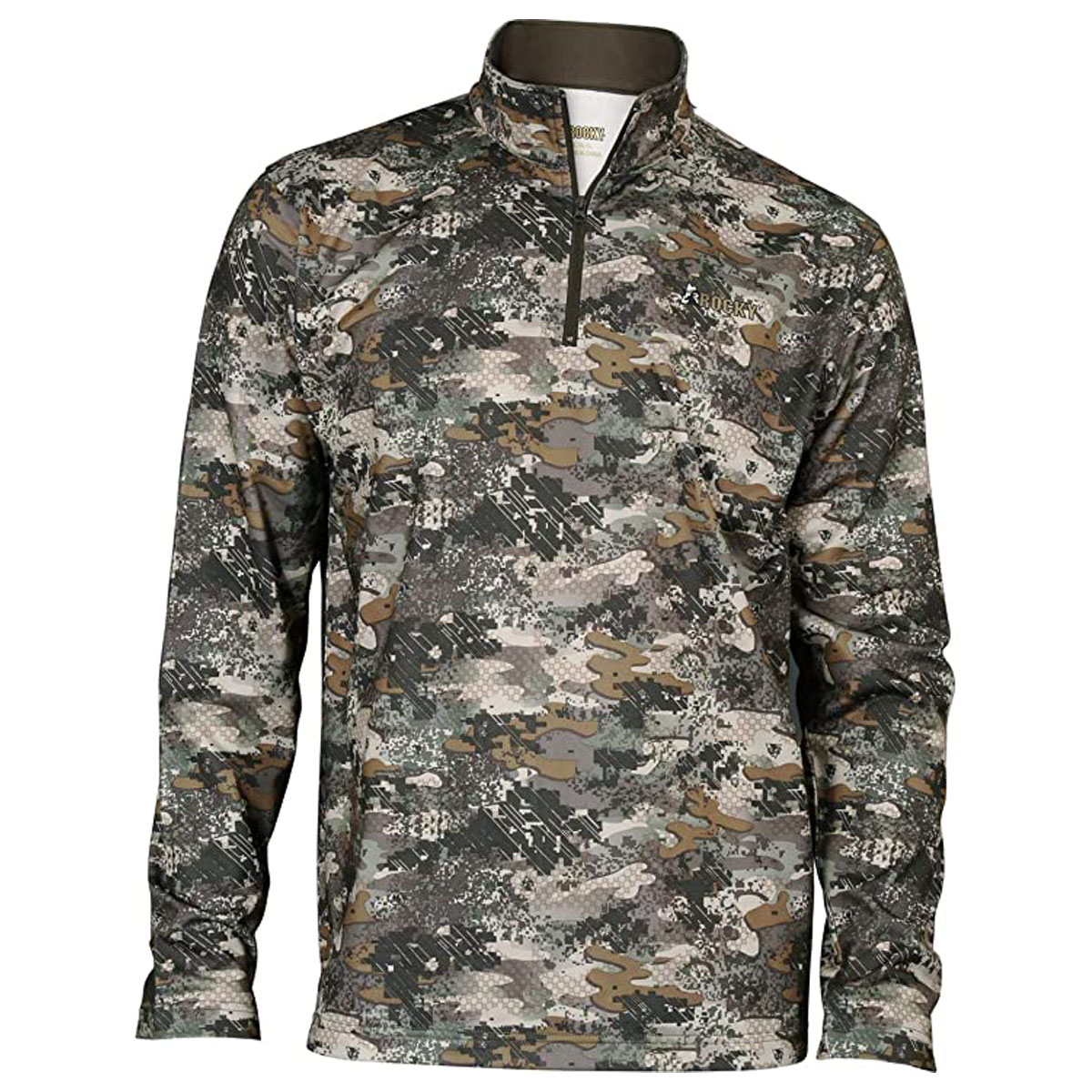 ROCKY CAMO FLEECE 1/4 ZIP SHIRT main photo.