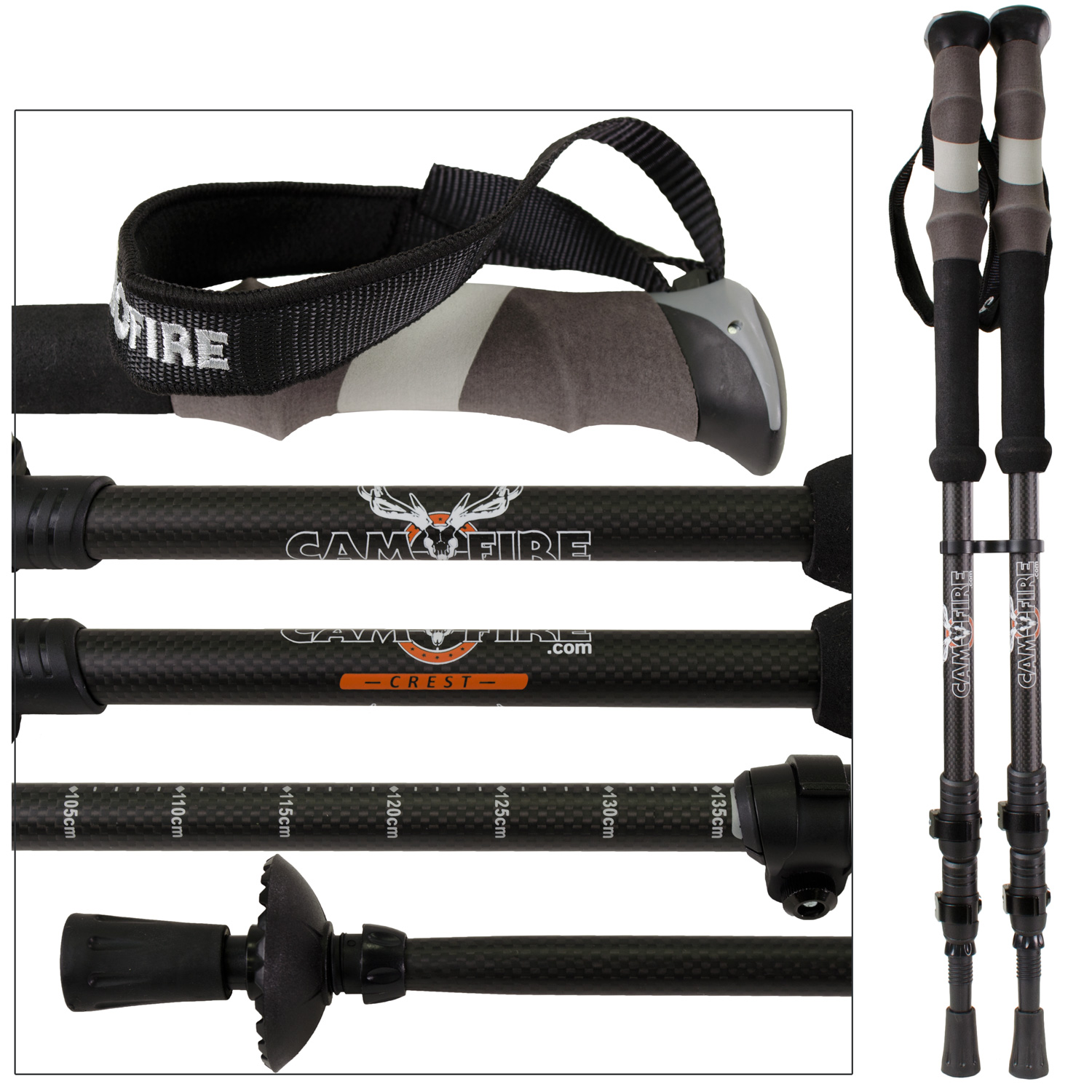 CAMOFIRE CREST CARBON TREKKING POLES main photo.