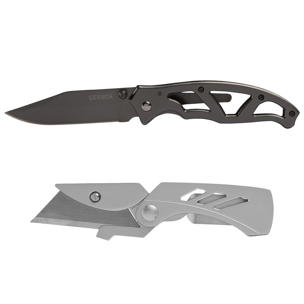 GERBER PARAFRAME FOLDING KNIFE AND EAB LITE COMBO main photo.