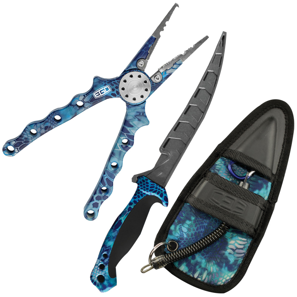 EGO 6.5IN ALUMINUM FISHING PLIERS & FILLET KNIFE COMBO main photo.