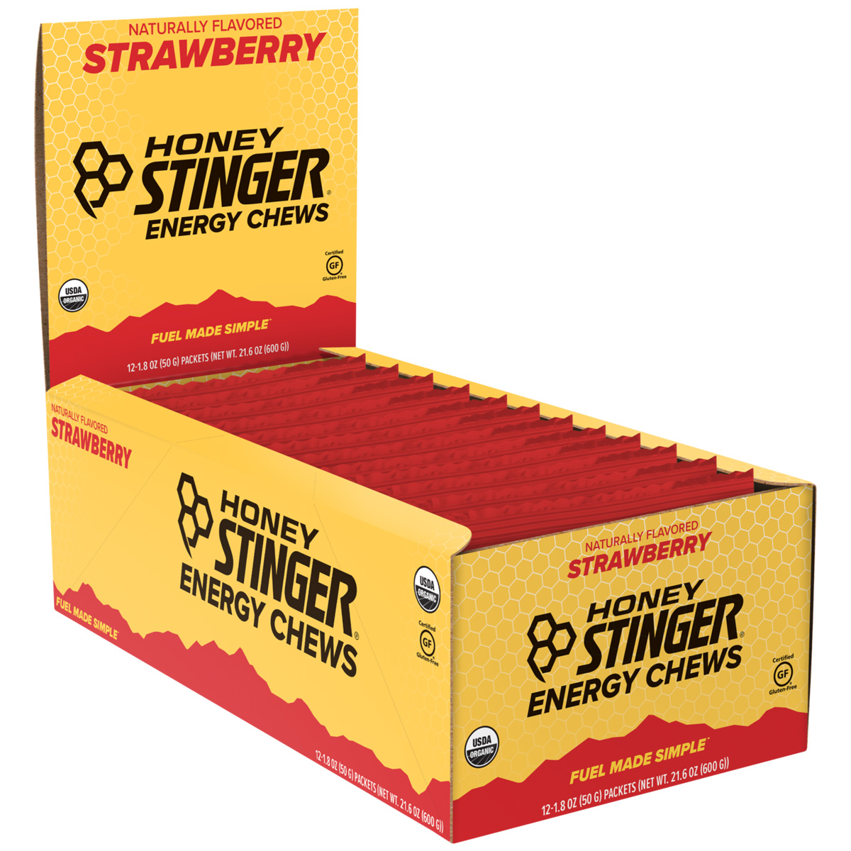 HONEY STINGER ORGANIC ENERGY CHEWS-12 PACK main photo.