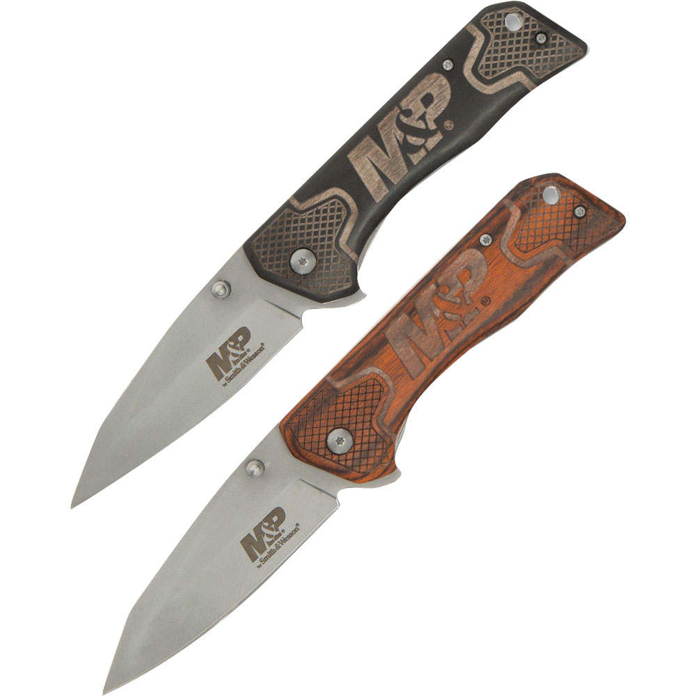 M&P STAINLESS STEEL FOLDING KNIFE 2 PACK COMBO main photo.