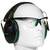 ALLEN GAMMA JUNIOR SHOOTING MUFF AND GLASSES COMBO - COMBO ON HEAD