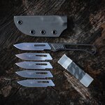 Tyto Knives Hollow Bone Replaceable Blade Knife - Blades