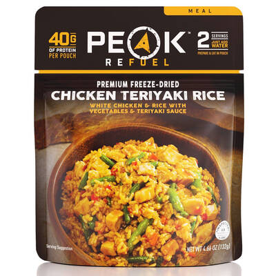 PEAK REFUEL CHICKEN TERIYAKI RICE FREEZE DRIED MEAL - Today Only!