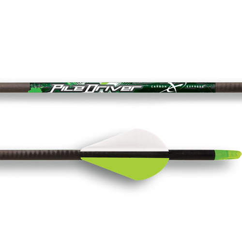 CARBON EXPRESS PILE DRIVER PASS THRU EXTREME DOZEN ARROWS W/ VANES