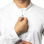 Sg Edge Men's Long Sleeve Half Zip Shirt - Zipper White