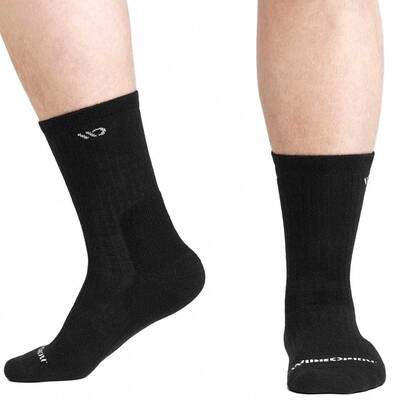 WIDE OPEN SOLID CUSHIONED MICRO CREW SOCKS Photo