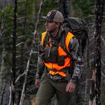 Blackovis Mid Mountain Lightweight Blaze Orange Lightweight Vest - Lifestyle