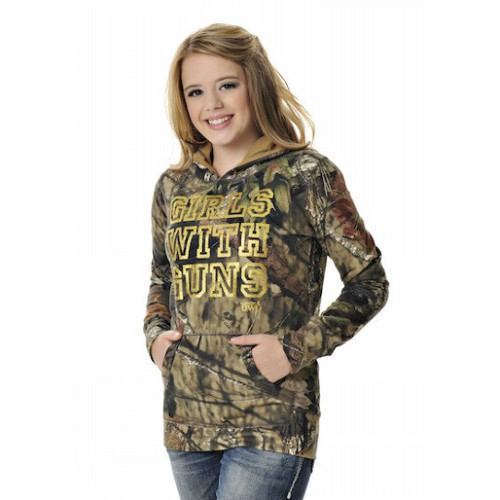 GIRLS WITH GUNS PULLOVER HOODIE