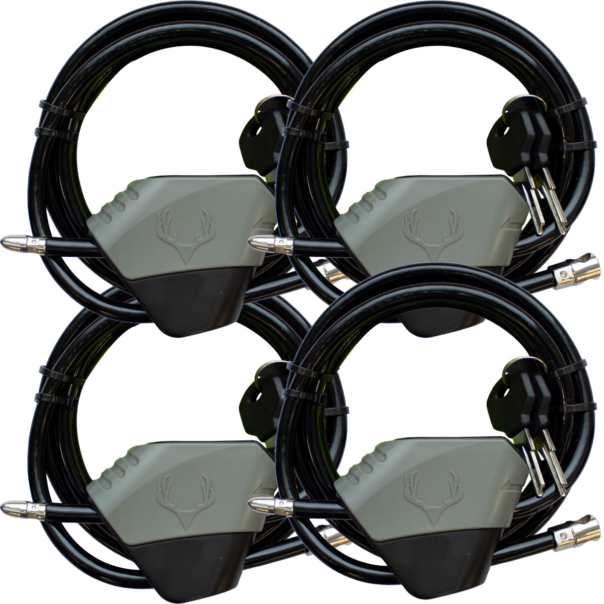 HME CABLE LOCK 4 PACK - ALL SAME KEY main photo.