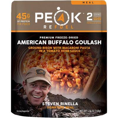 PEAK REFUEL STEVEN RINELLA SIGNATURE BUFFALO GOULASH FREEZE DRIED MEAL - Today Only!
