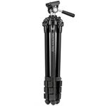 VORTEX MOUNTAIN PASS ALUMINUM TRIPOD + PAN HEAD - folded