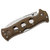 COLD STEEL GUNSIGHT FOLDING KNIFE - FOLDED