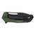 SOG BULWARK FOLDING KNIFE - CLOSED GREEN