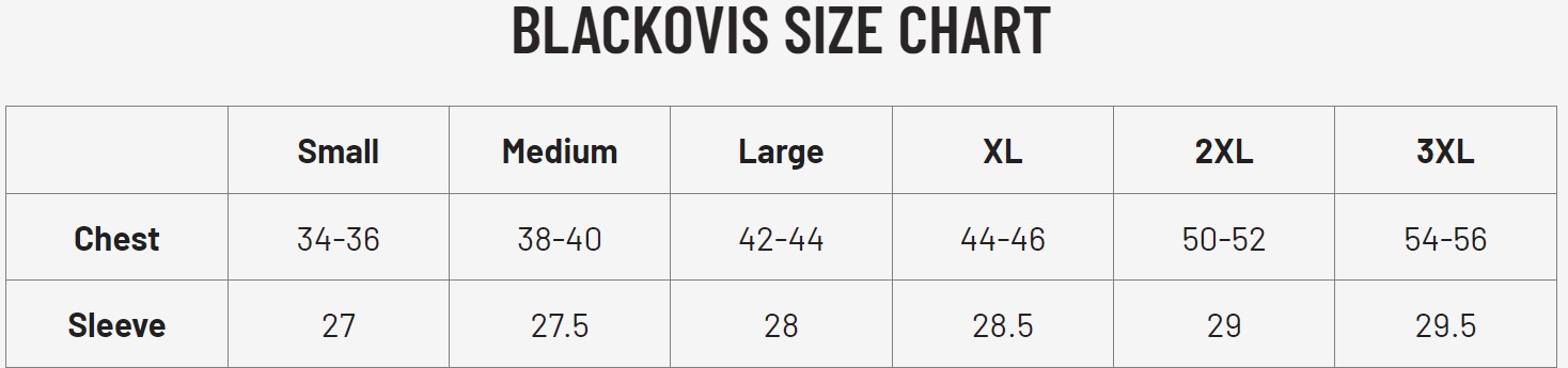 Sizing Chart