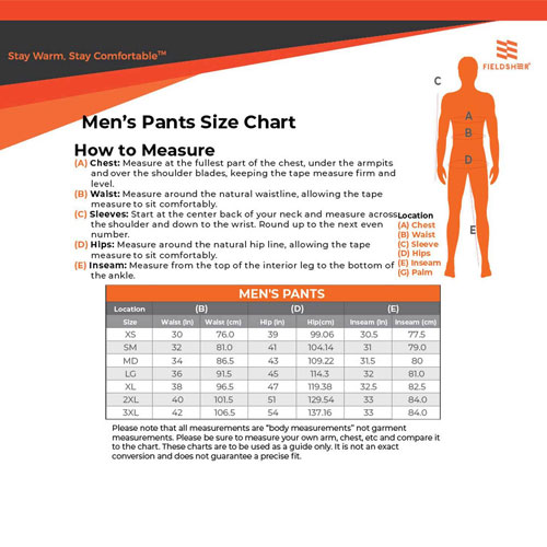Sizing Chart