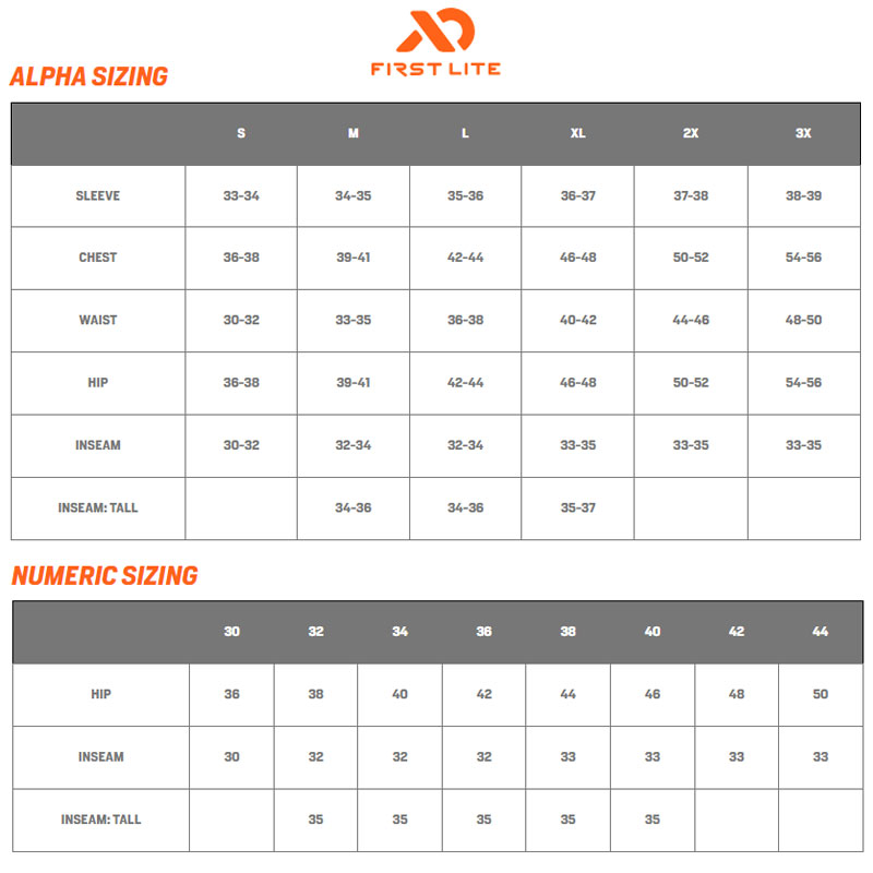 Sizing Chart