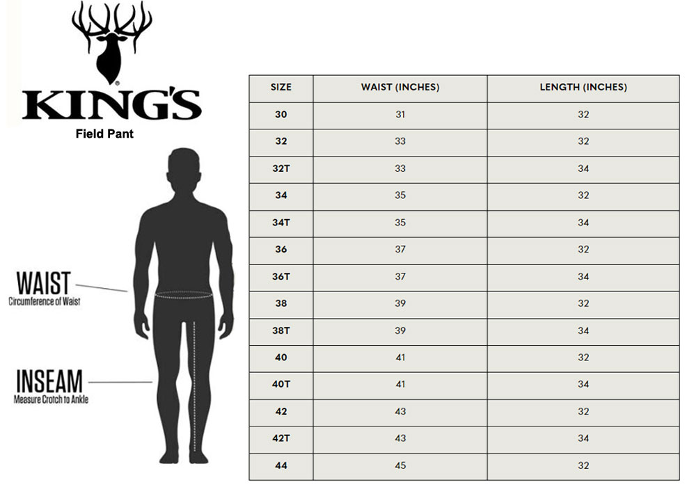 Sizing Chart