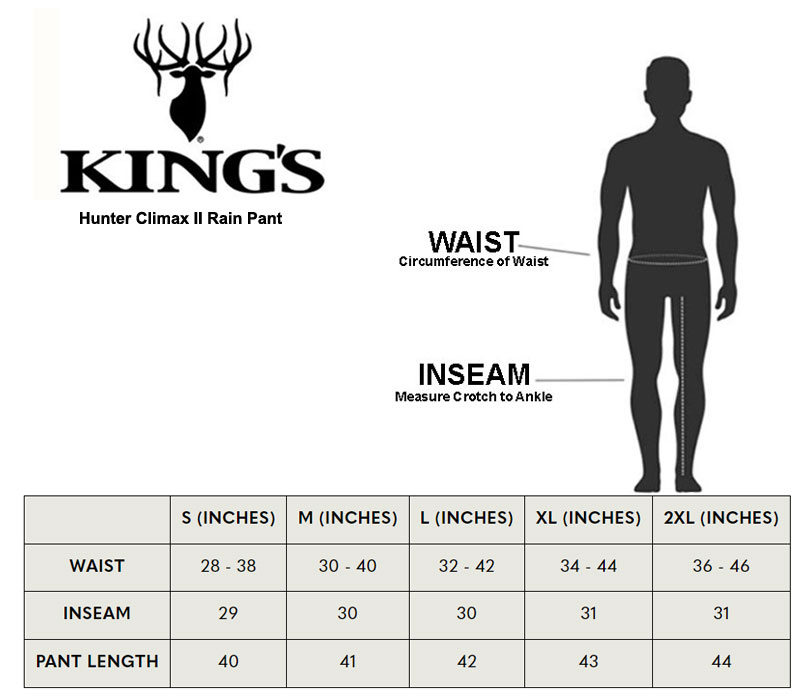 Sizing Chart