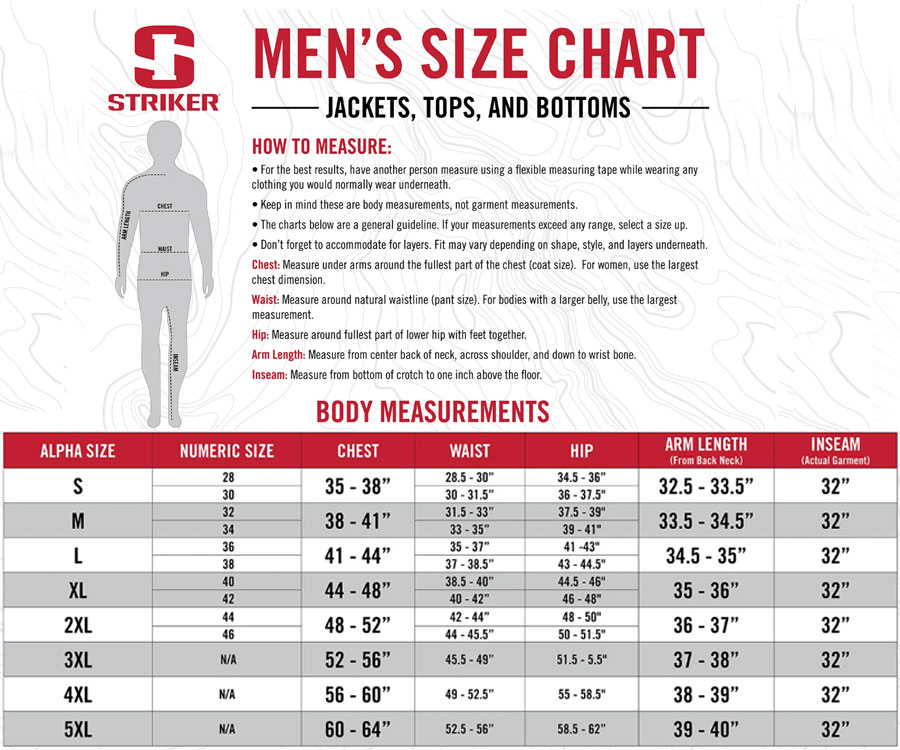 Sizing Chart